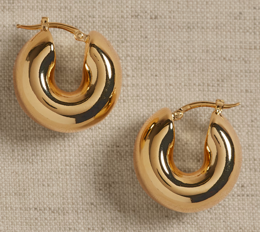 Golden Chunky Hoops